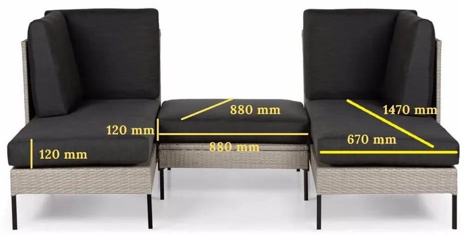 Beżowa sofa ogrodowa Bonami Selection Orkanger