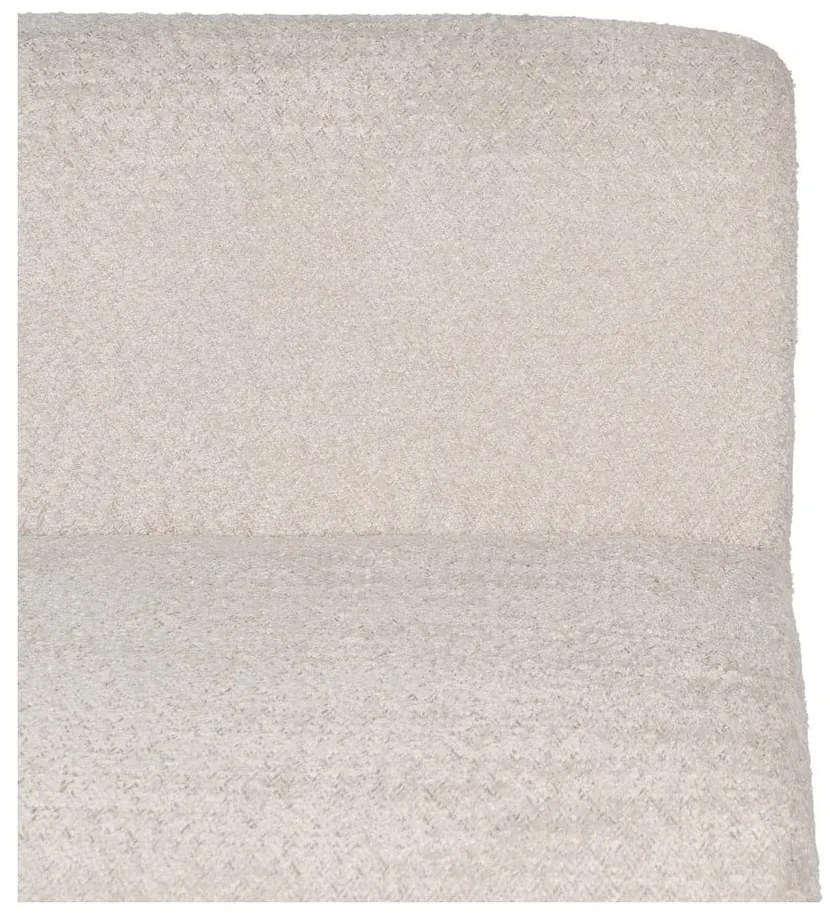 Beżowy fotel z materiału bouclé – Ixia