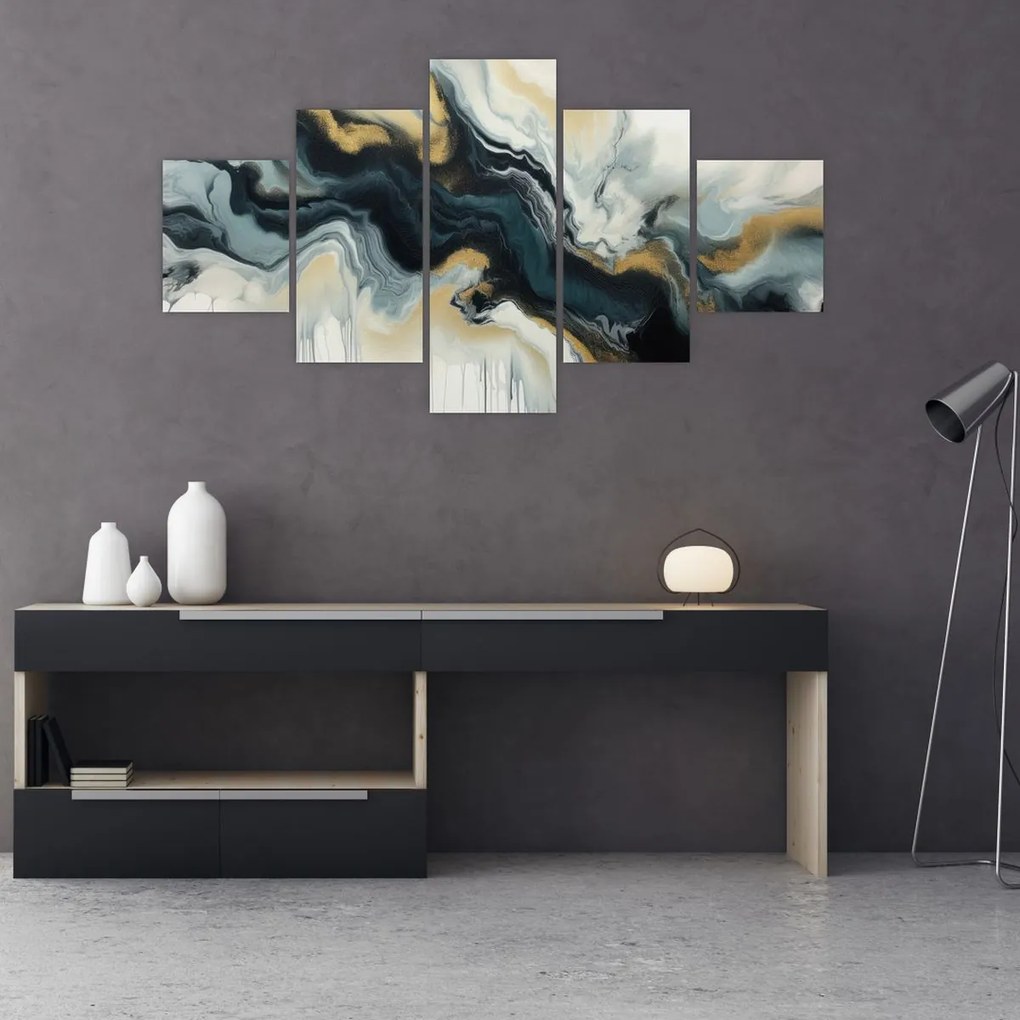 Obraz - Rysunek marmurkowy (125x70 cm)