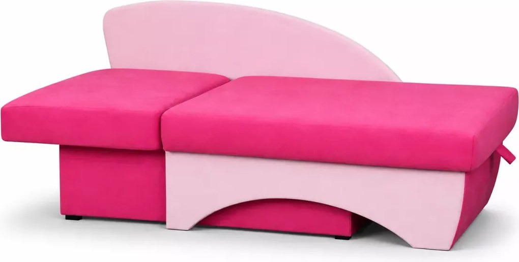 Dziecięcy tapicerowany tapczanik Tina Hello Kitty z funkcją spania