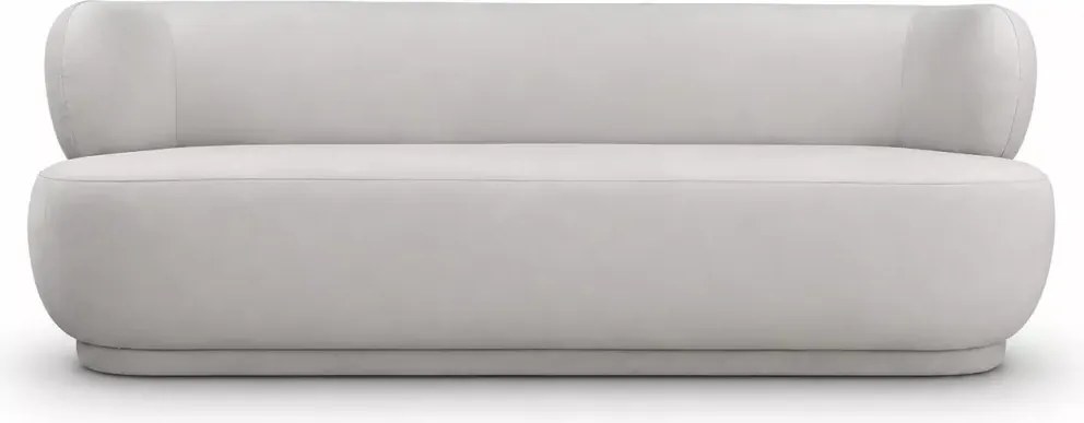 Sofa 3-osobowa Tycjana III - elegancka sofa z zaokrąglonym oparciem i tkaniną do wyboru