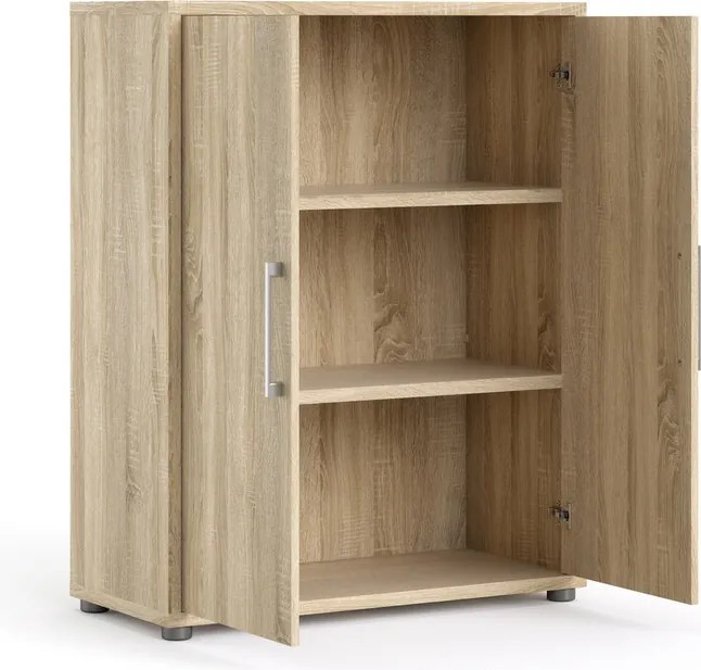 Regał do biura z drzwiami Prima 2 dąb sonoma