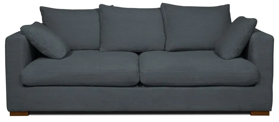 Szara sztruksowa sofa 220 cm Comfy – Scandic