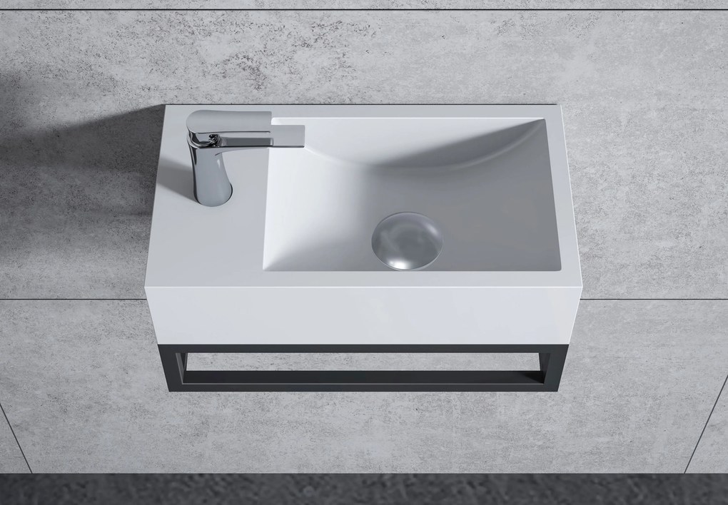 Umywalka ścienna BA18 z odlewu mineralnego