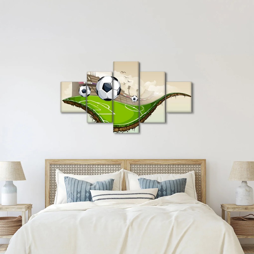 Obraz - Boisko do piłki nożnej (125x70 cm)