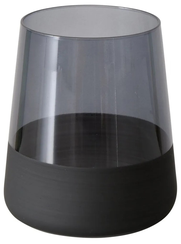 Szklanka do wody lub drinków MOLUNA, czarne szkło, 380 ml