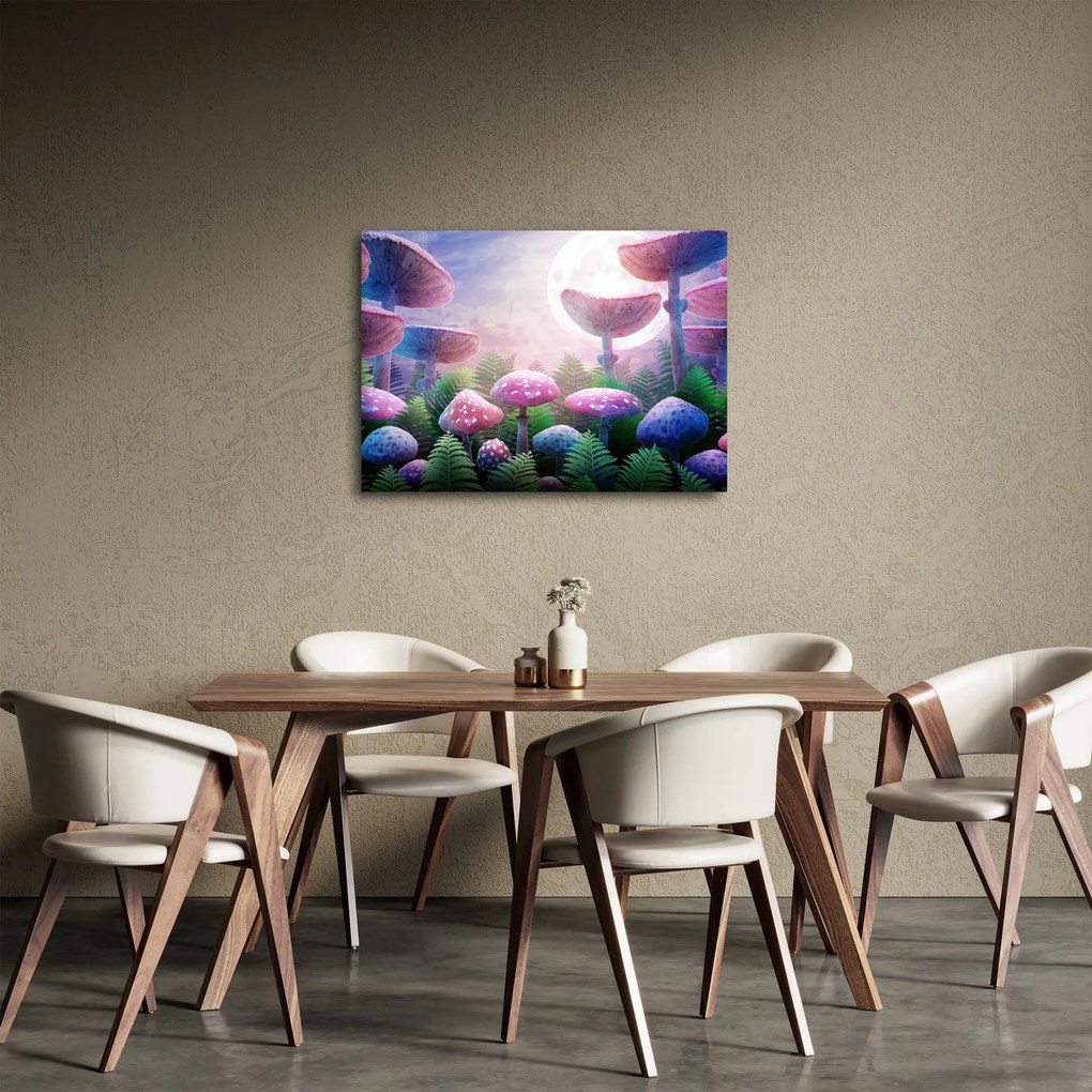 Obraz - Grzyby w pełni księżyca, grafika (70x50 cm)