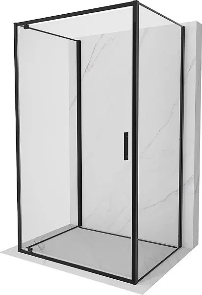 Mexen Exo-3S kabina prysznicowa 3-ścienna uchylna 90 x 100 cm, transparent, czarna - 8181-090-100-70-00-3S