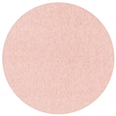 Dywan jednobarwny na filcu Nizza różowy 200 cm x 200 cm koło