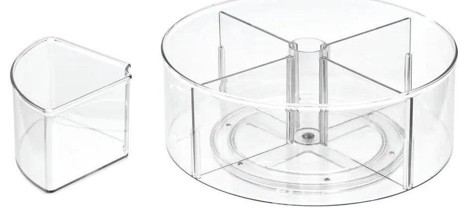 Okrągły przezroczysty pojemnik iDesign The Home Edit, Ø 29 cm