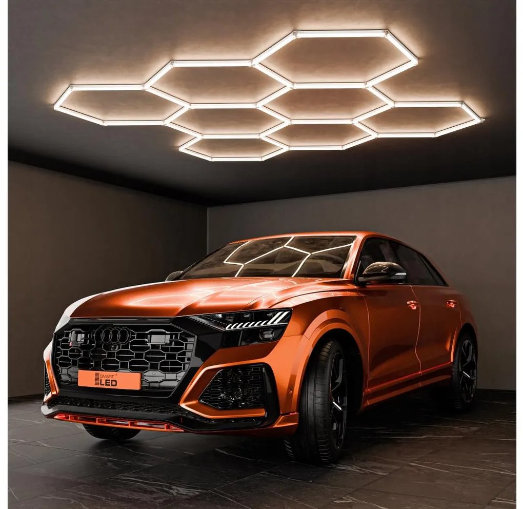 LED Lampa sufitowa LED/280W/85-265V 4000K 313x298 cm CRI 90 IP54 biała