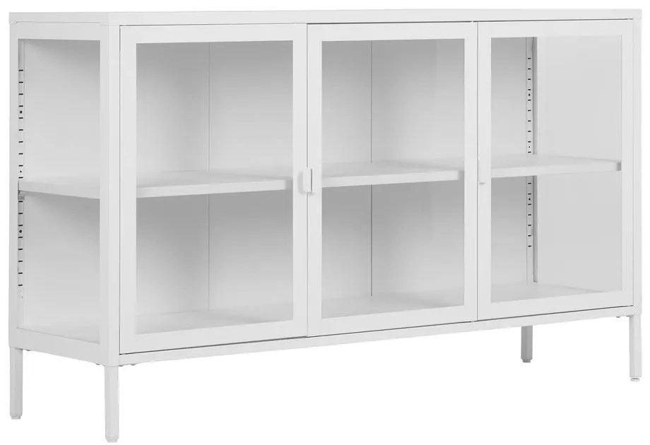 Biała metalowa witryna 140x85 cm Brisbane – House Nordic