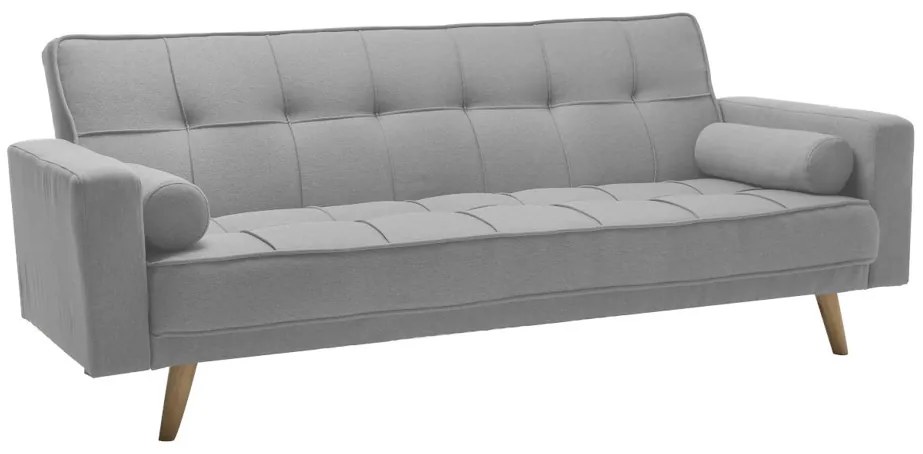 Szara rozkładana sofa NESTOR VELVET