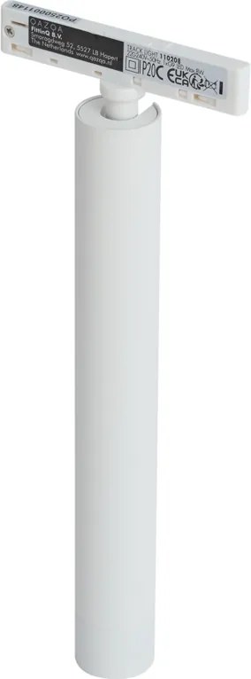 Nowoczesny biały reflektor do systemu szynowego 1-fazowego - Slimline Avery