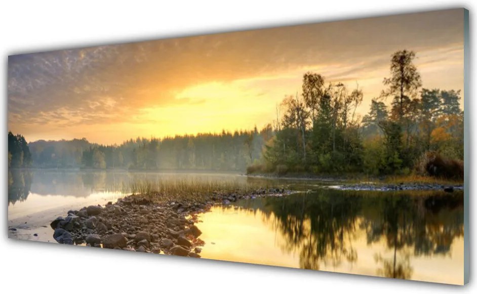 Panel Szklany Spokojna Tafla Jeziora
