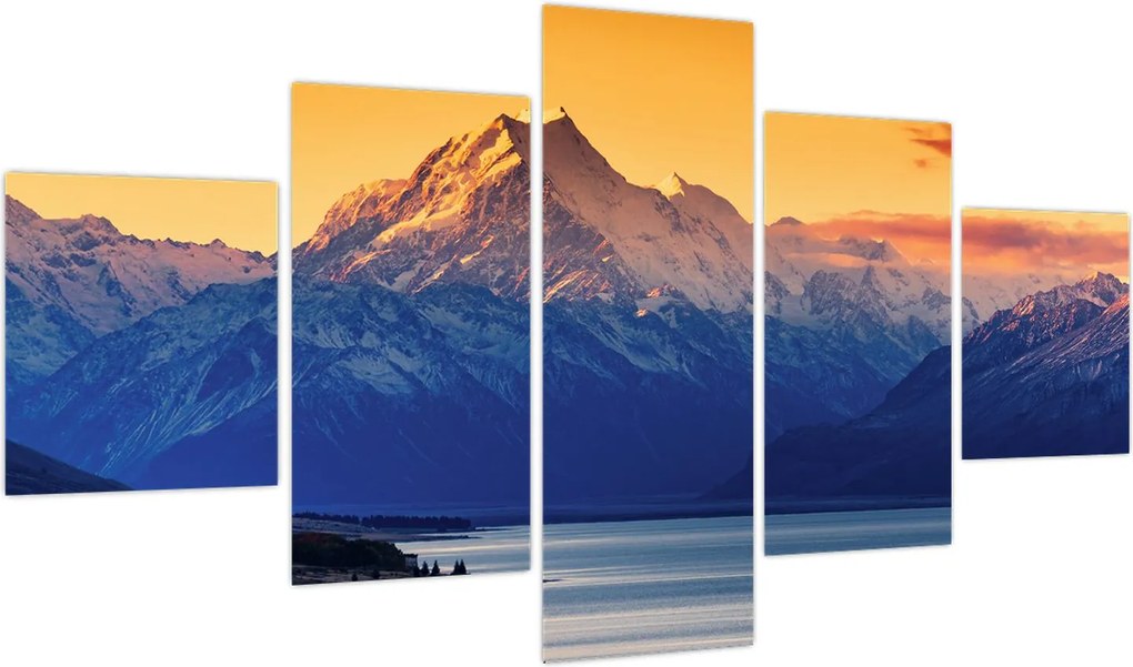 Obraz - Jezioro Pukaki (125x70 cm)