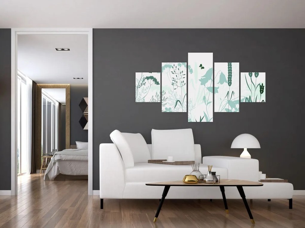 Obraz - Wektor łąki (125x70 cm)