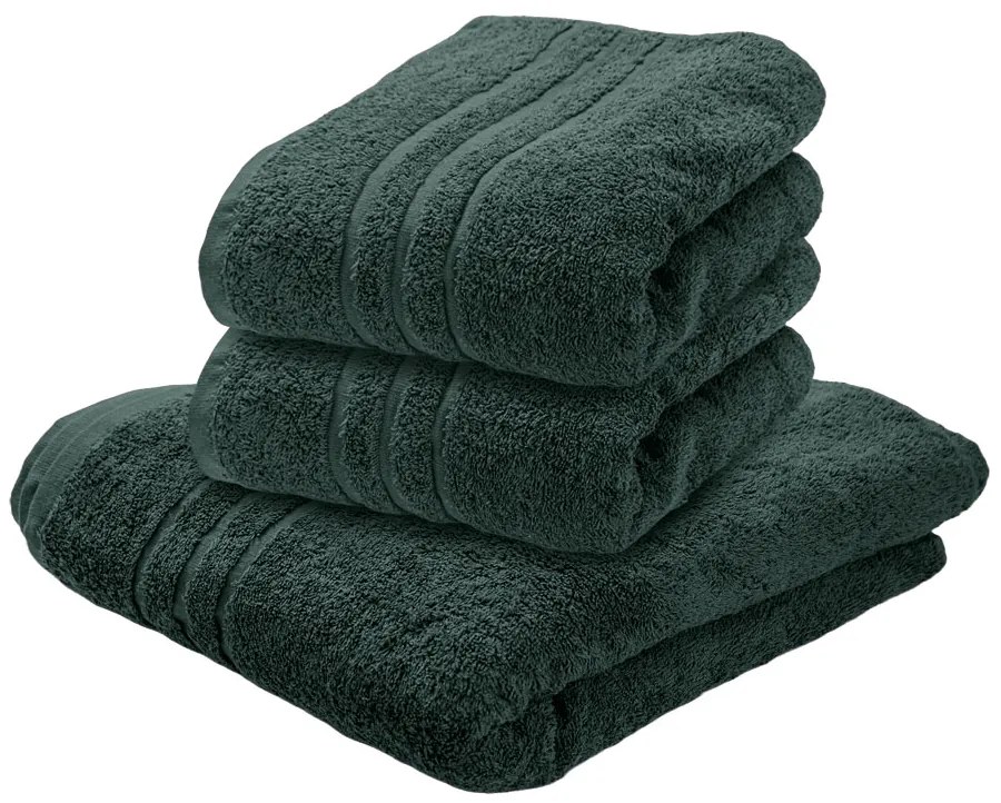 Ręcznik kąpielowy Classic 70 x 140 cm ciemnozielony, 100% bawełna