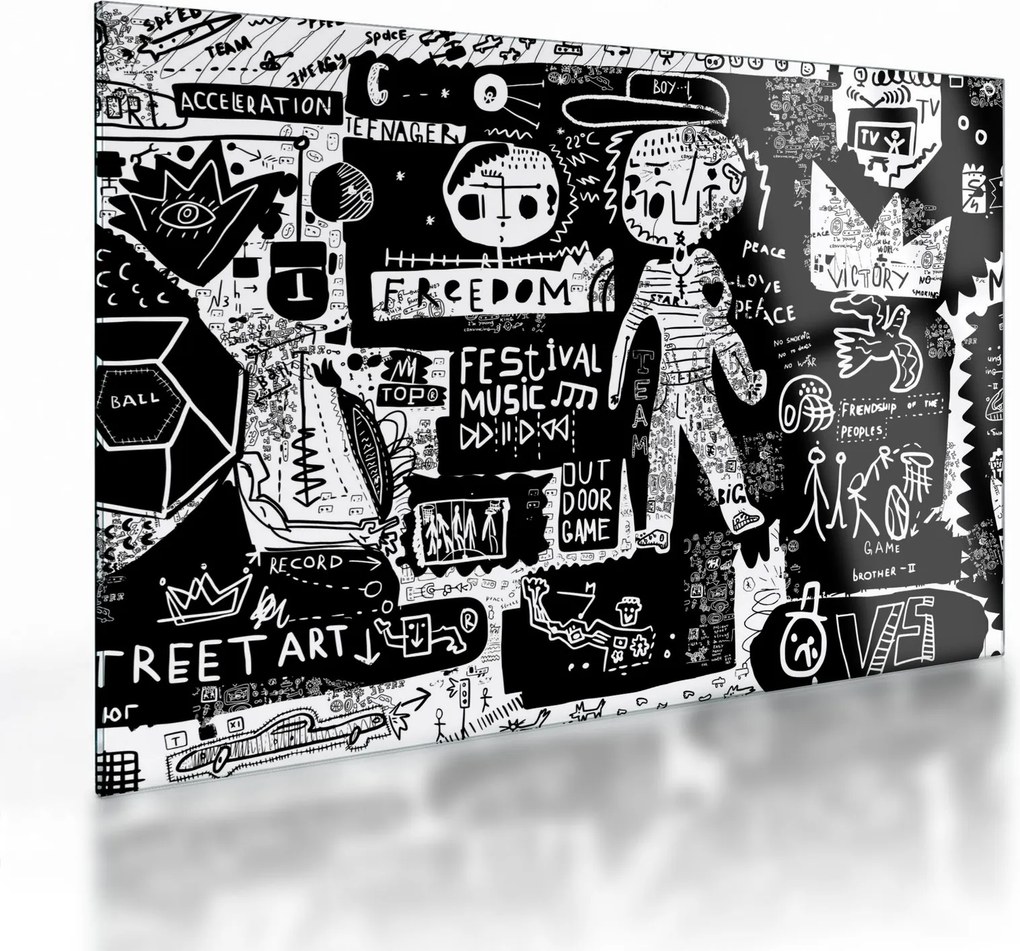 Obraz na szkle - Graffiti (70x50 cm)