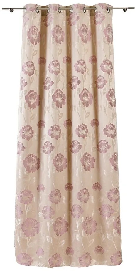 Beżowa zasłona 140x245 cm Izolde – Mendola Fabrics