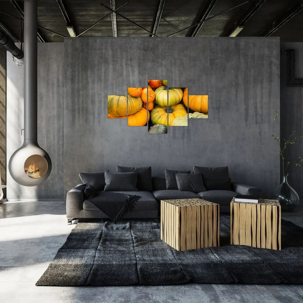 Obraz - Jesienna dynia (125x70 cm)