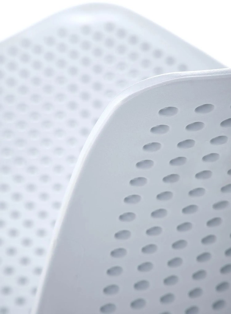 Krzesło sztaplowane jasno niebieskie polipropylen K514