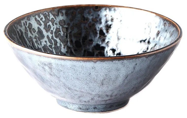Czarna ceramiczna miska MIJ Black Pearl, ø 20 cm