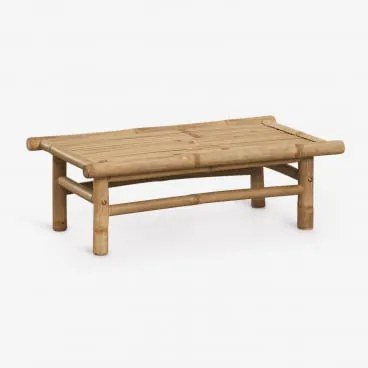 Stolik Pomocniczy Do Ogrodu Prostokątny 75x40 Cm Z Bambusa Isendra Bambus - Sklum