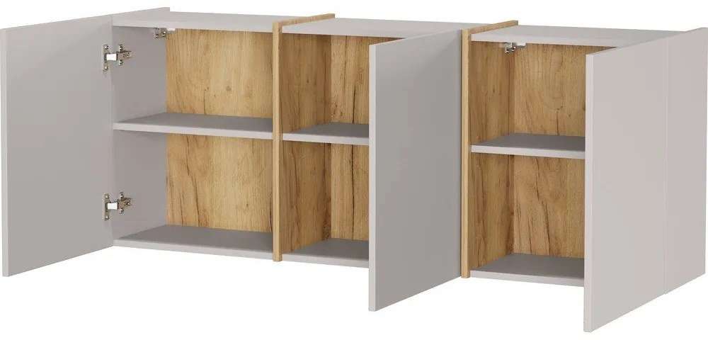 Kremowa szafka pod przedpokoju 138x55x29 cm Libbiano – Germania