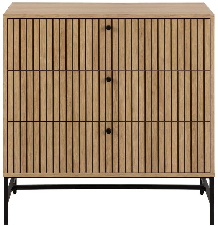Komoda w dekorze dębu w naturalnym kolorze 81x80x40 cm Albany – Actona