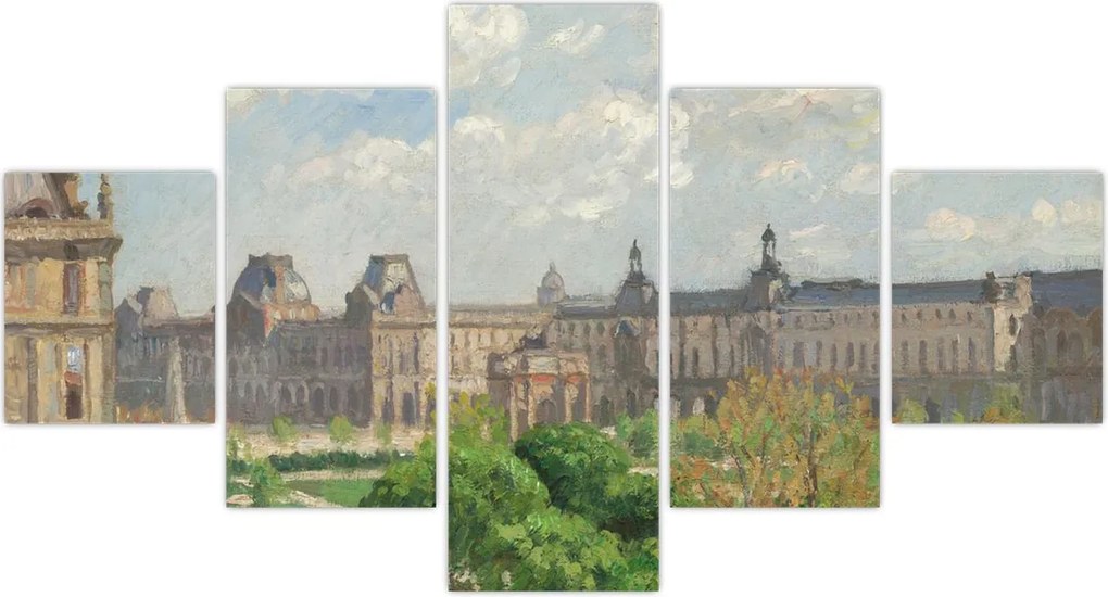 Obraz - Camille Pissarro, Place du Carrousel, Paris, reprodukcje (125x70 cm)