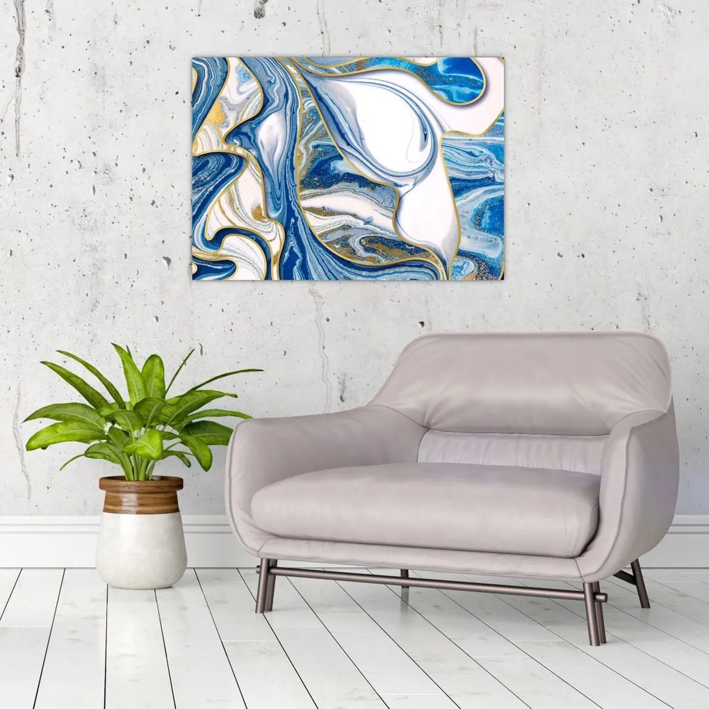 Obraz - Fale z marmuru (70x50 cm)
