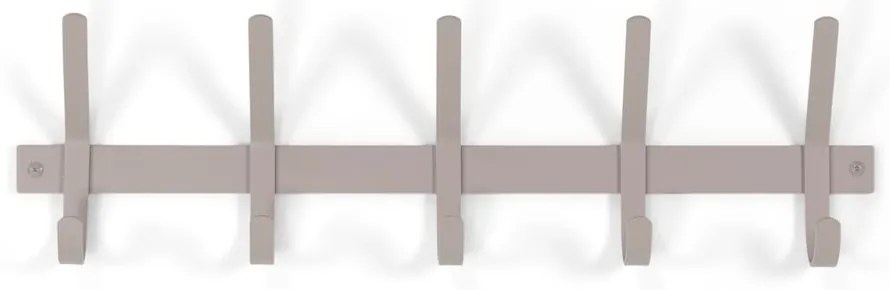 Szarobrązowy metalowy wieszak ścienny 70 cm Dexter – Spinder Design