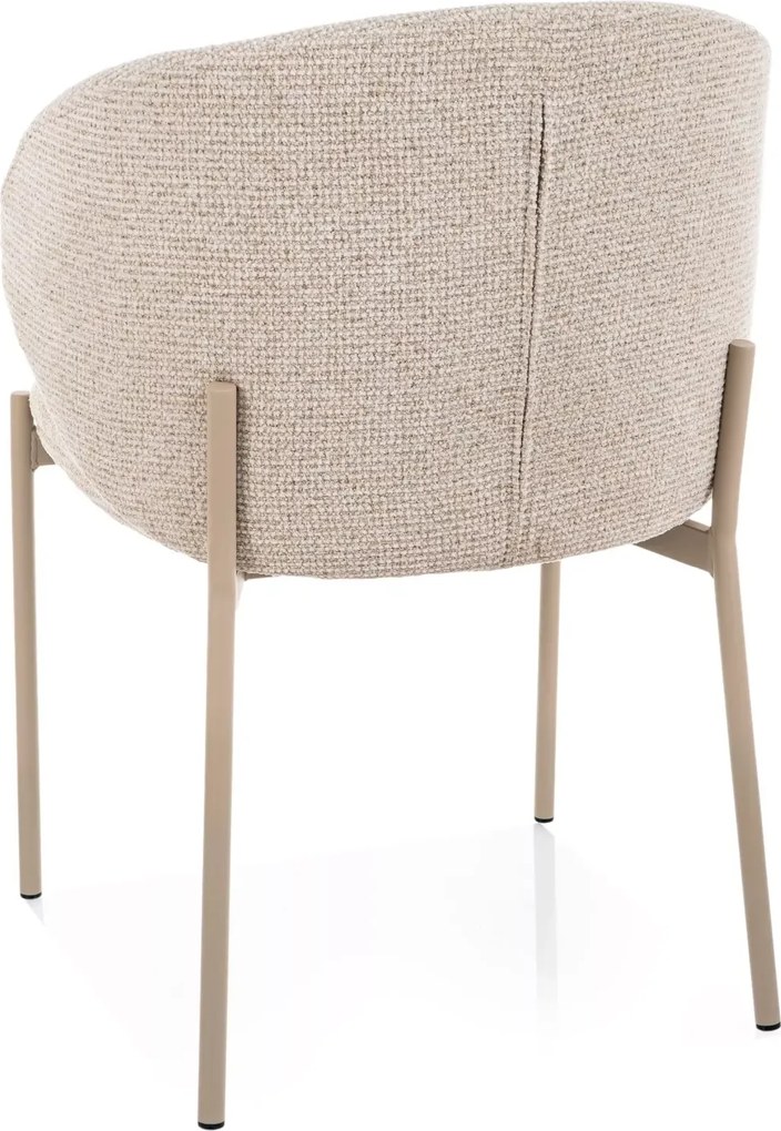 Krzesło do jadalni KIOTO, kaszmir/jasny beżowy
