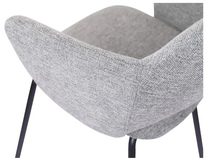 Jasnoszare krzesła zestaw 2 szt. Rowley – Unique Furniture
