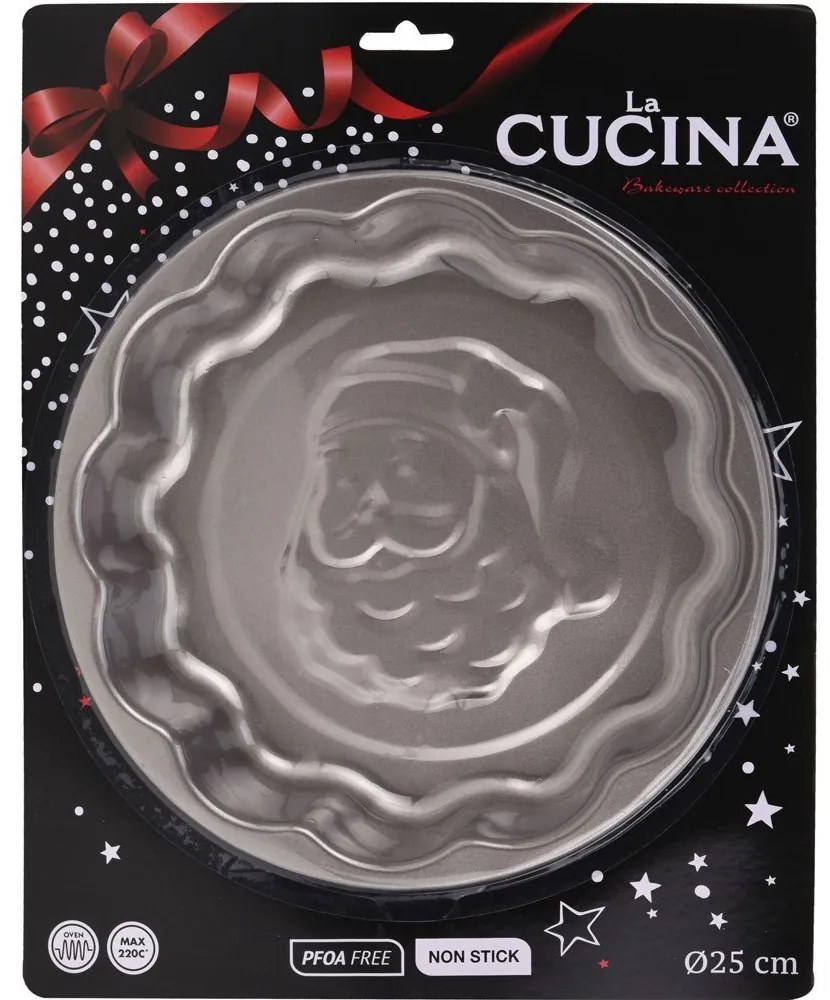 Forma do pieczenia z motywem Świętego Mikołaja, La Cucina, Ø 25 cm