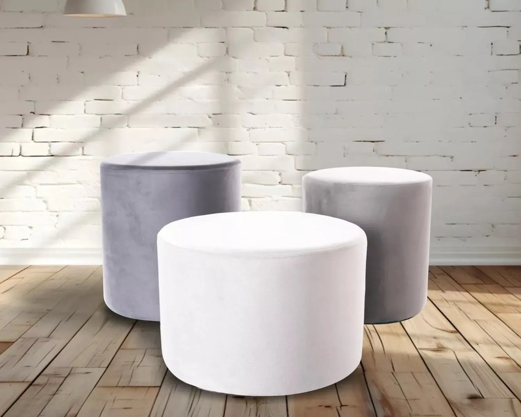 PUF DOTI B VELVET SZARY BLUVEL 13 FI38 SIGNAL