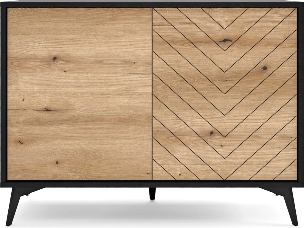 Komoda DIAMANTE 104 cm do Salonu Sypialni Czarny
