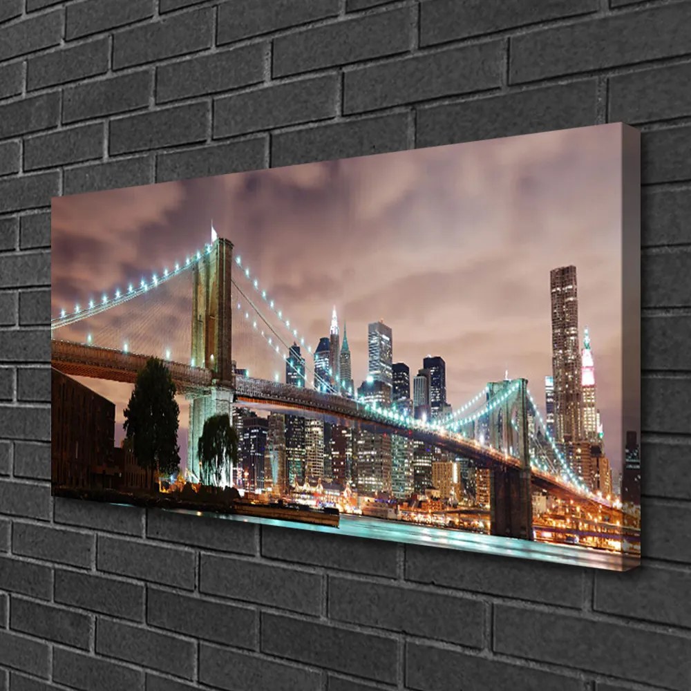 Obraz canvas Tęcza nad Słonecznym Wodospadem