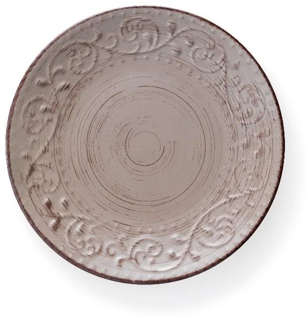 Piaskowo-brązowy talerz kamionkowy Brandani Serendipity, ⌀ 27,5 cm