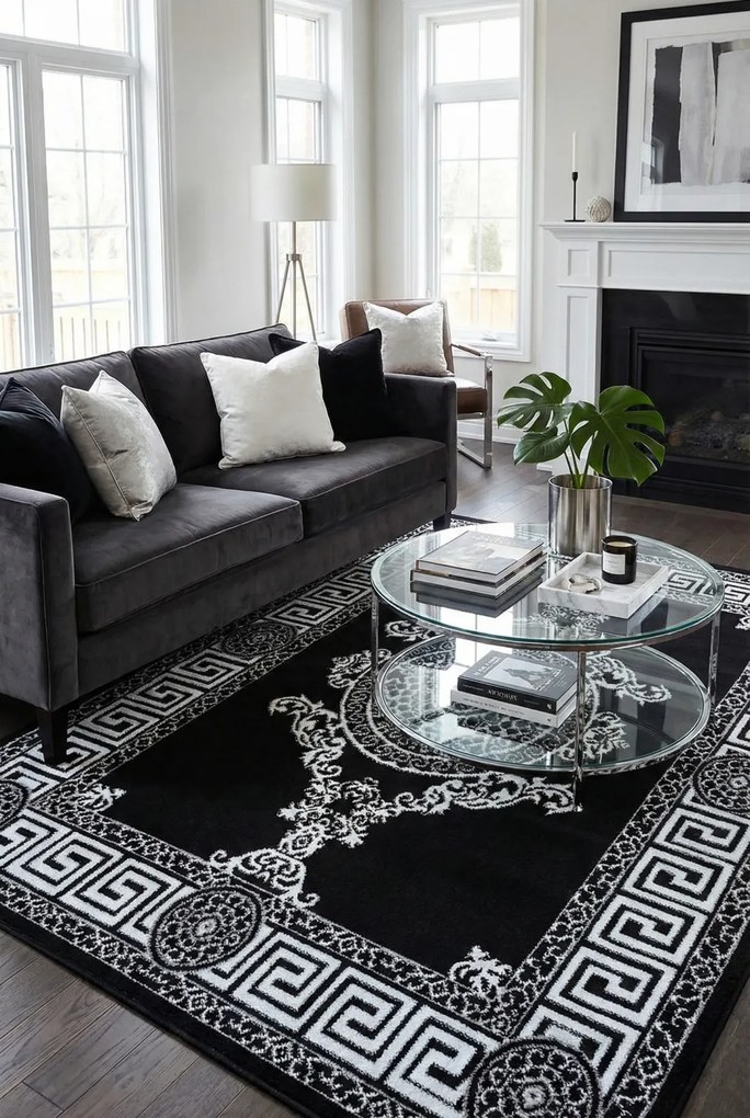 Klasyczny prostokątny dywan A9-D73