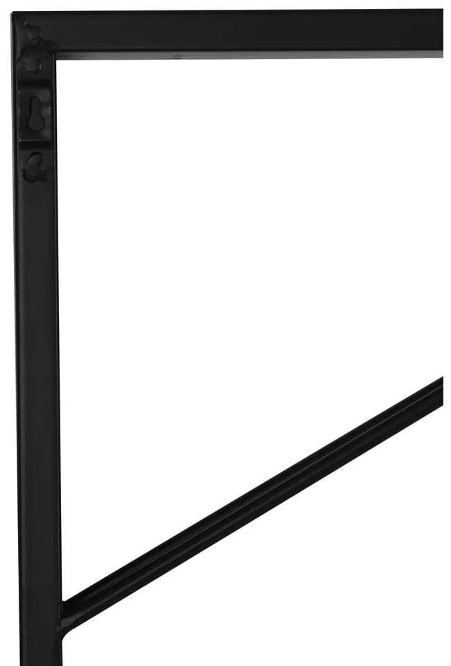 Czarny wiszący metalowy regał na wino liczba butelek 16 70x160x6 cm Malbeo – Light &amp; Living