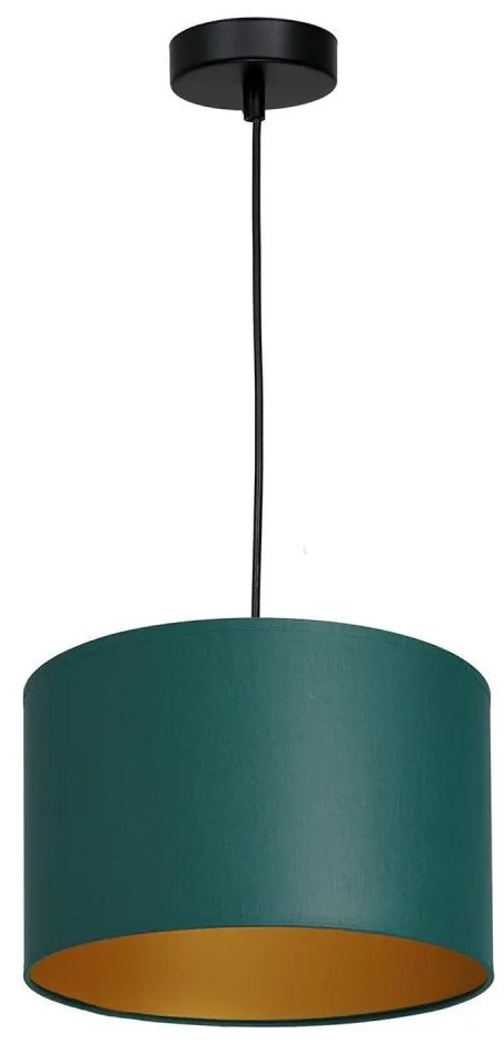Lampa wisząca ARDEN 1xE27/60W/230V pr. 25 cm zielono-złota