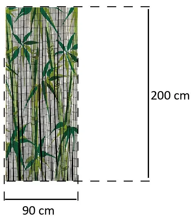 Zasłona bambusowa 90x200 cm