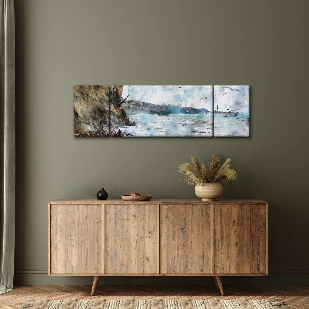 Obraz - Rafa, akwarela (170x50 cm)
