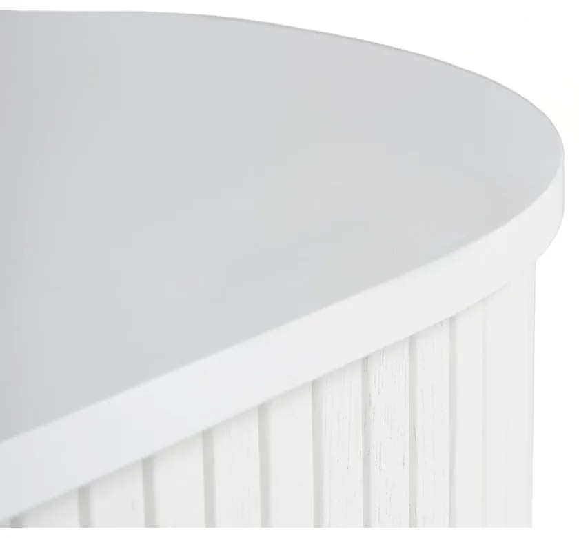 Biały stolik w dekorze dębu 60x120 cm Nola – Unique Furniture