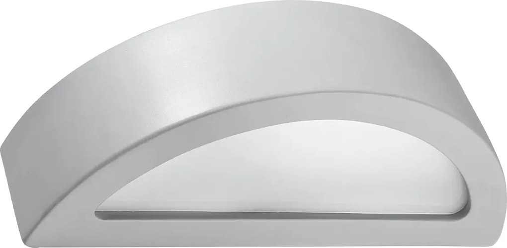 Szary ceramiczny kinkiet półokrągły - 4X EX715 W4-G40
