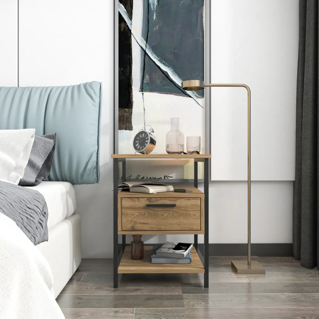 Stolik nocny Alba Black