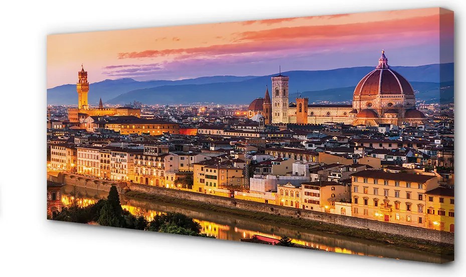 Fotoobraz na płótnie Nocna Panorama przy Katedrze