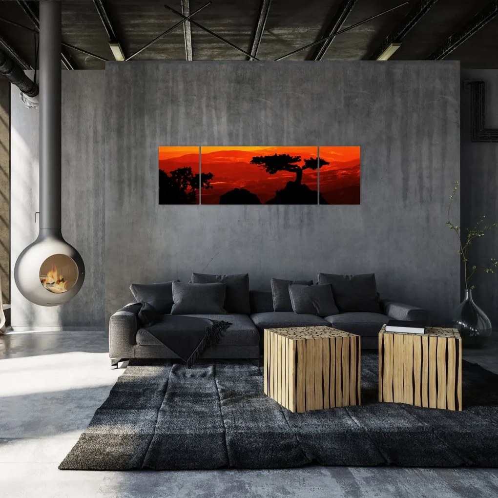 Obraz - Zachód słońca (170x50 cm)